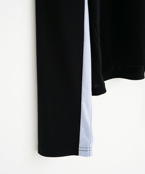chloma.クロマ.“QUANTUM FOAM” ロングT[22ALT4/BLACK×LIGHT BLUE]