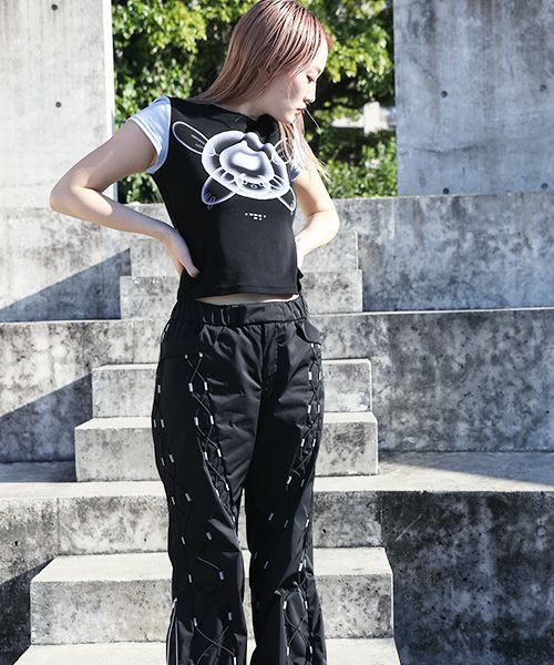 chloma クロマ “QUANTUM FOAM” ミニT[22AHT1/BLACK×LIGHT BLUE]