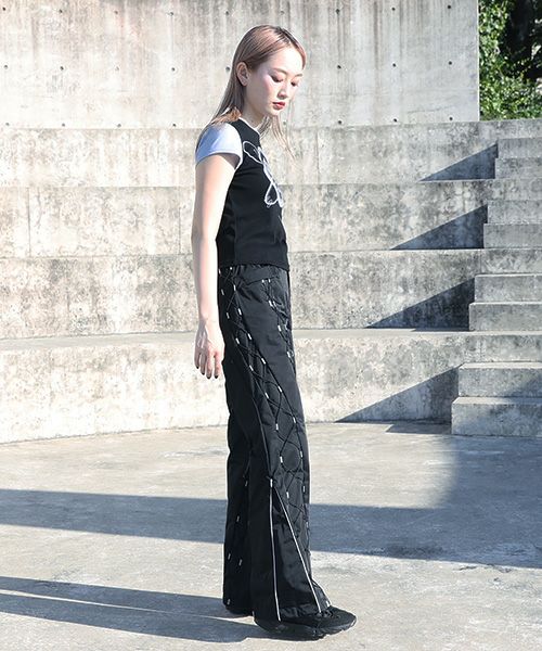 chloma.クロマ.“QUANTUM FOAM” ミニT[22AHT1/BLACK×LIGHT BLUE]