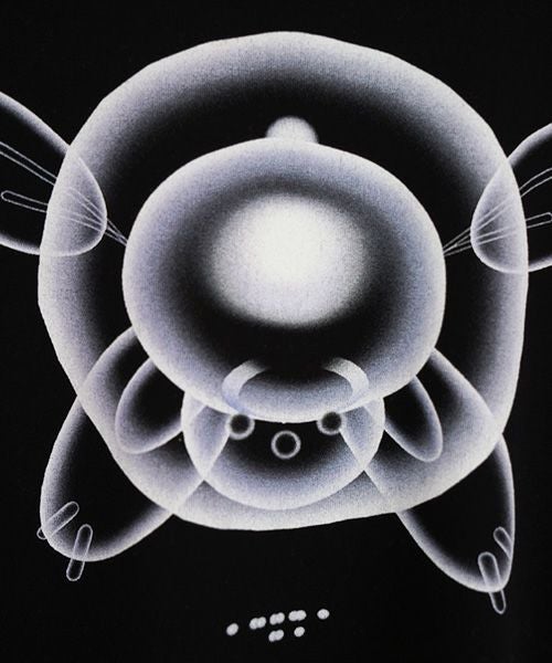 chloma.クロマ.“QUANTUM FOAM” ミニT[22AHT1/BLACK×LIGHT BLUE]