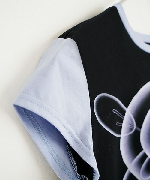 chloma クロマ “QUANTUM FOAM” ミニT[22AHT1/BLACK×LIGHT BLUE]