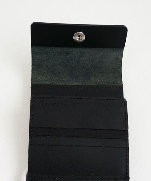 値下げ　マクロマウロ　二つ折り財布 macromauro - AL FOLDED WALLET [BLACK] / ALフォールディドウォレット