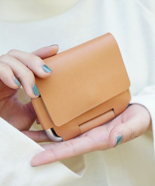 macromauro マクロマウロ AL FRI-FOLDED WALLET [CAMEL]_