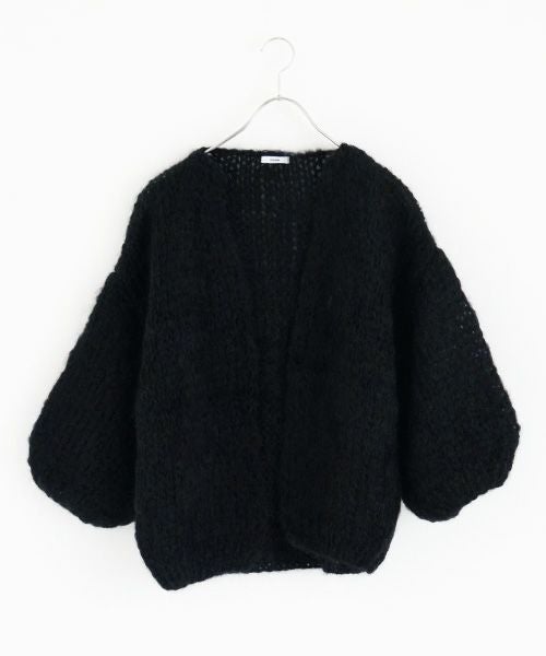Maiami/マイアミ Mohair Big Cardigan [MMO23280/BLACK]