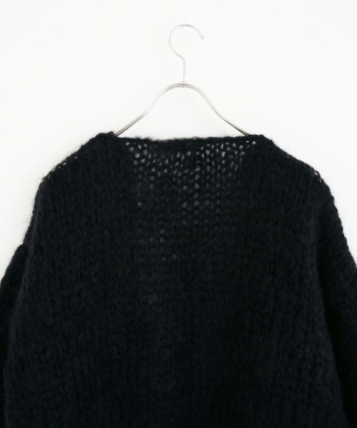 Maiami/マイアミ.Mohair Big Cardigan.[MMO23280/BLACK]