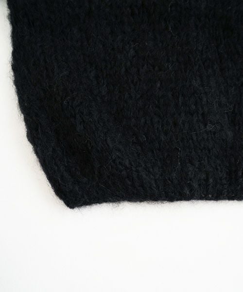 Maiami/マイアミ.Mohair Big Cardigan.[MMO23280/BLACK]