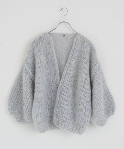Maiami/マイアミ.Mohair Big Cardigan.[MMO23280/SMOKEY BLUE]