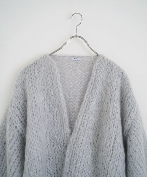 Maiami/マイアミ.Mohair Big Cardigan.[MMO23280/SMOKEY BLUE]