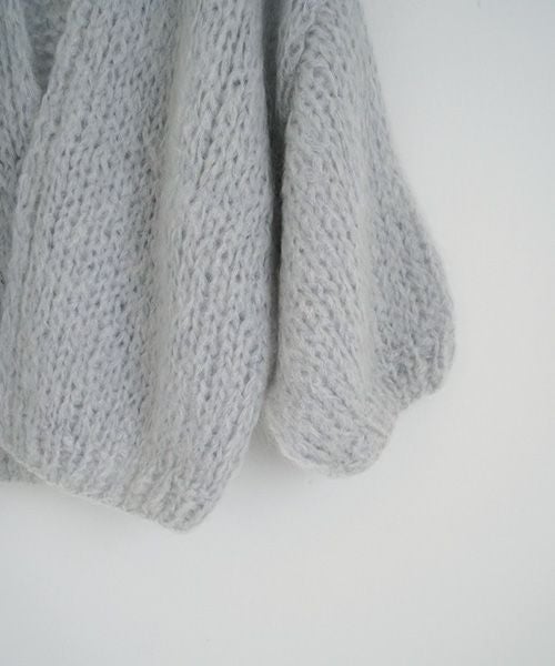 Maiami/マイアミ.Mohair Big Cardigan.[MMO23280/SMOKEY BLUE]