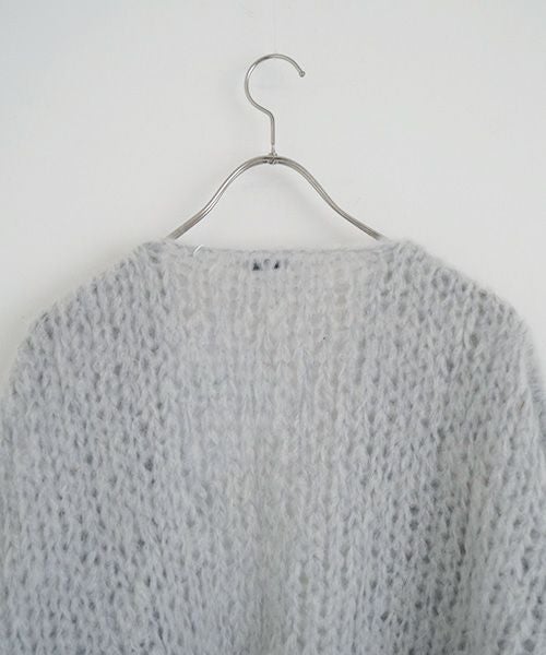 Maiami/マイアミ.Mohair Big Cardigan.[MMO23280/SMOKEY BLUE]