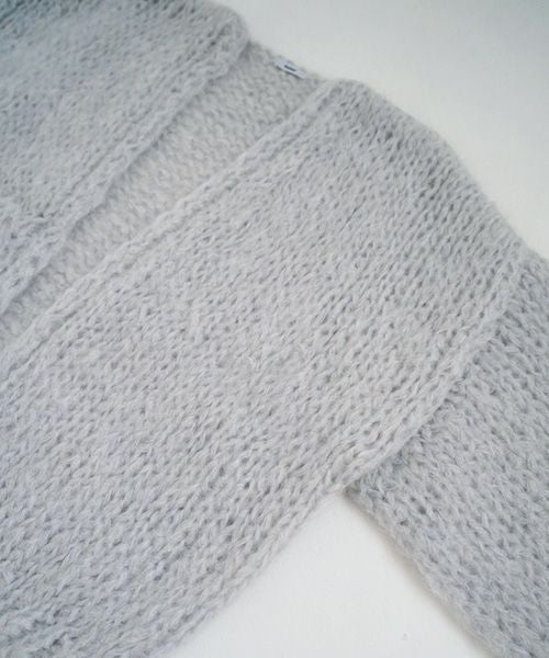 Maiami/マイアミ Mohair Big Cardigan [MMO23280/SMOKEY BLUE]