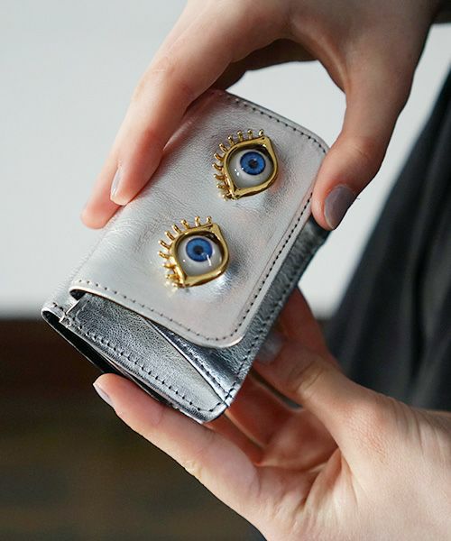 AHCAHCUM あちゃちゅむ お目目の財布 【silver】