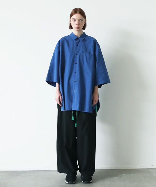 VUy.ヴウワイ.two slit half shirt vuy-s23-s01[BLUE]:s