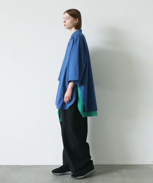 VUy.ヴウワイ.two slit half shirt vuy-s23-s01[BLUE]:s