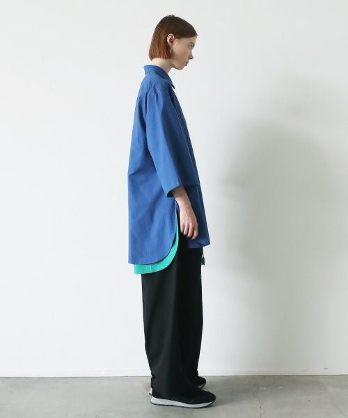 VUy.ヴウワイ.two slit half shirt vuy-s23-s01[BLUE]:s