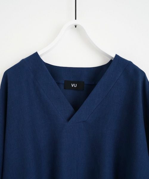 VUy.ヴウワイ.pullover v shirt vuy-s23-s03[BLUE]:s_
