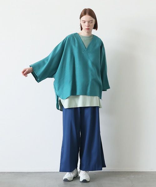 VUy.ヴウワイ.pullover v shirt vuy-s23-s03[GREEN]