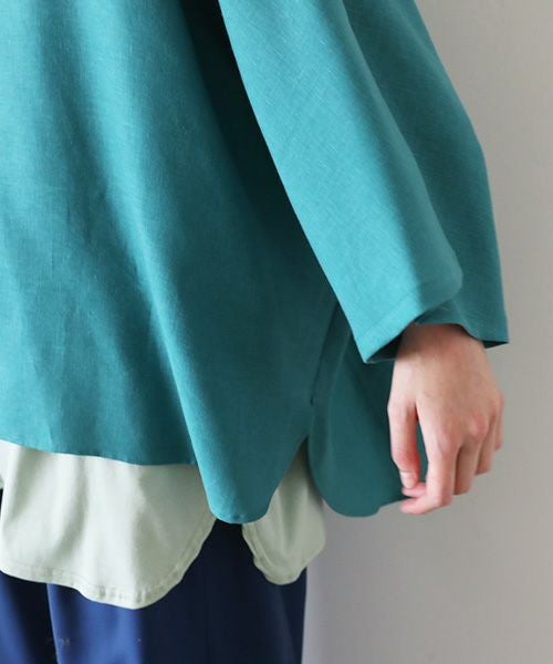 VUy.ヴウワイ.pullover v shirt vuy-s23-s03[GREEN]