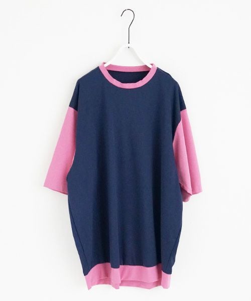 VUy.ヴウワイ.combination balloon knit vuy-s23-k01[BLUE PINK]_