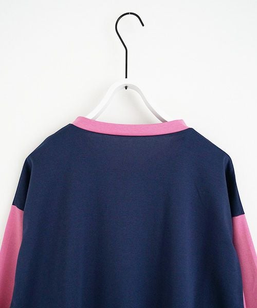 VUy.ヴウワイ.combination balloon knit vuy-s23-k01[BLUE PINK]_