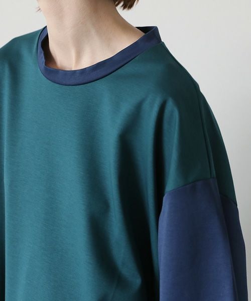 VUy.ヴウワイ.combination balloon knit vuy-s23-k01[GREEN BLUE]_