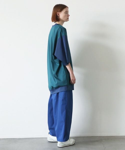 VUy.ヴウワイ.combination balloon knit vuy-s23-k01[GREEN BLUE]_
