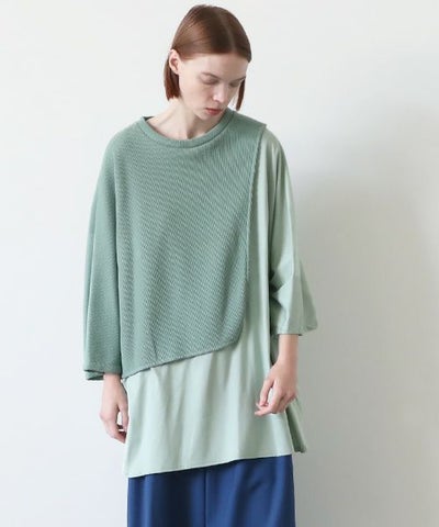 VUy.ヴウワイ.waffle combination knit vuy-s23-k03[GREEN]:s_