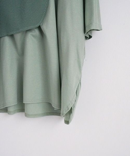 VUy.ヴウワイ.waffle combination knit vuy-s23-k03[GREEN]:s_