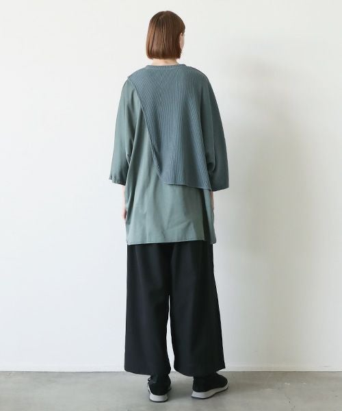 VUy.ヴウワイ.waffle combination knit vuy-s23-k03[BLUE]:s