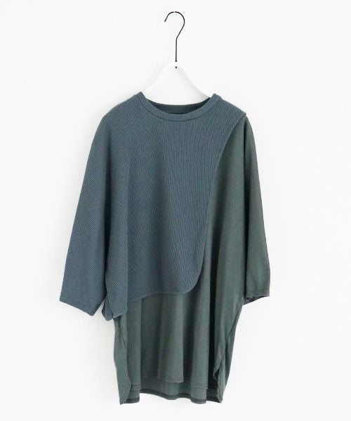 VUy.ヴウワイ.waffle combination knit vuy-s23-k03[BLUE]:s