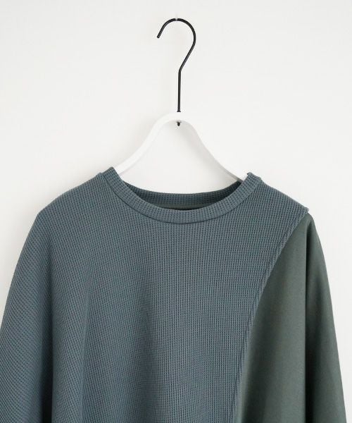 VUy.ヴウワイ.waffle combination knit vuy-s23-k03[BLUE]:s