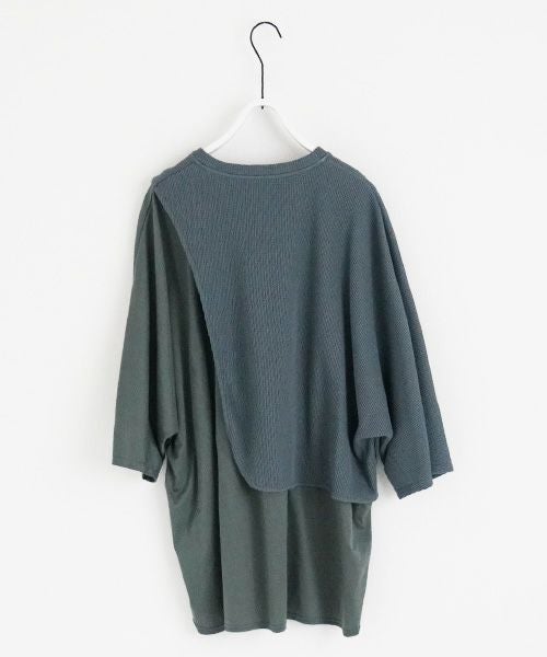 VUy.ヴウワイ.waffle combination knit vuy-s23-k03[BLUE]:s