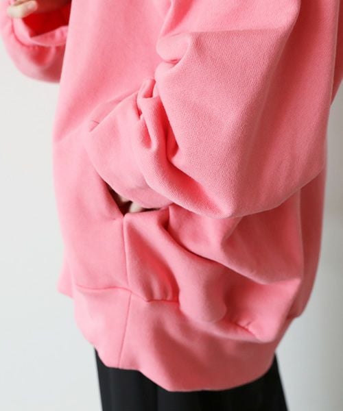 VUy.ヴウワイ.big hoody vuy-s23-k04[PINK]:s_