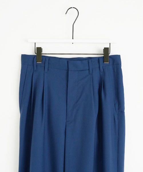 VUy.ヴウワイ.box slit pants vuy-a23-p02[BLUE]