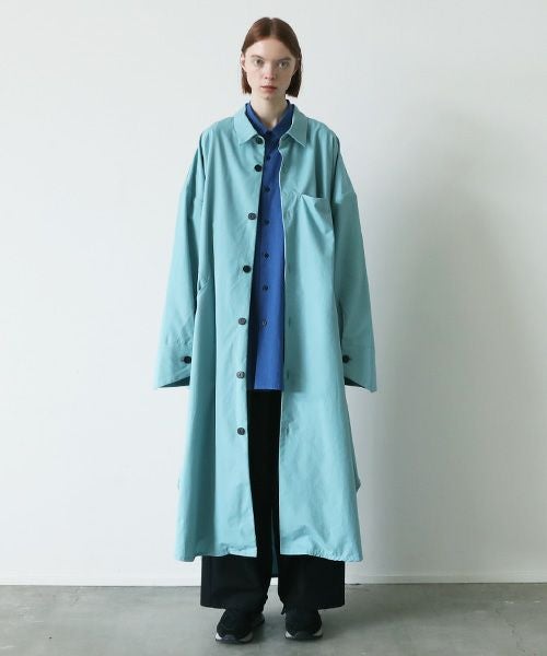 VUy.ヴウワイ.long coat vuy-s23-c01[TURQUOISE]:s_
