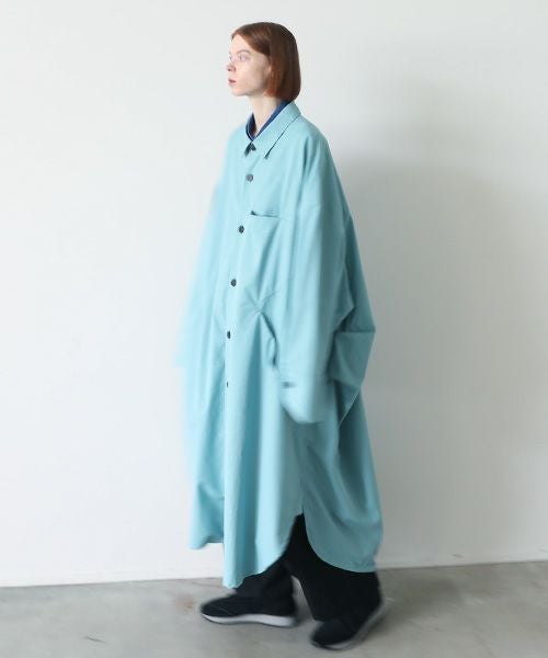 VUy.ヴウワイ.long coat vuy-s23-c01[TURQUOISE]:s_