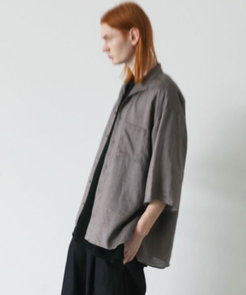 VU.ヴウ.open color shirt vu-s23-s02[GREIGE]_