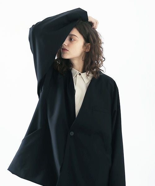 VU ヴウ no collar jacket vu-s23-j17[BLACK]_