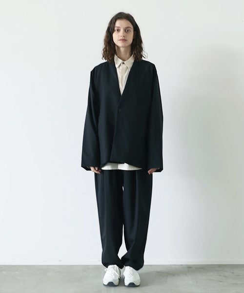 VU ヴウ no collar jacket vu-s23-j17[BLACK]_
