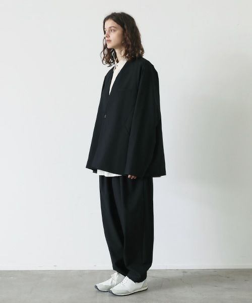 VU ヴウ no collar jacket vu-s23-j17[BLACK]_