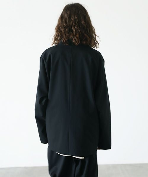 VU ヴウ no collar jacket vu-s23-j17[BLACK]_