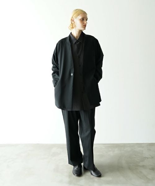 VU ヴウ no collar jacket vu-s23-j17[BLACK]_