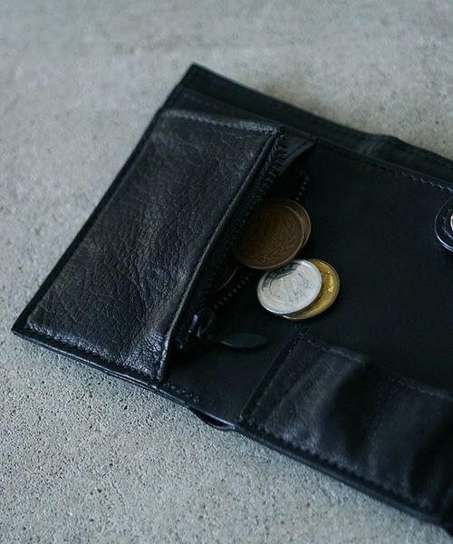 財布 ブラック VU product 美品　日本製　黒　本革 VU PRODUCT ヴウプロダクト leather mini wallett 鹿革ミニ財布 vu