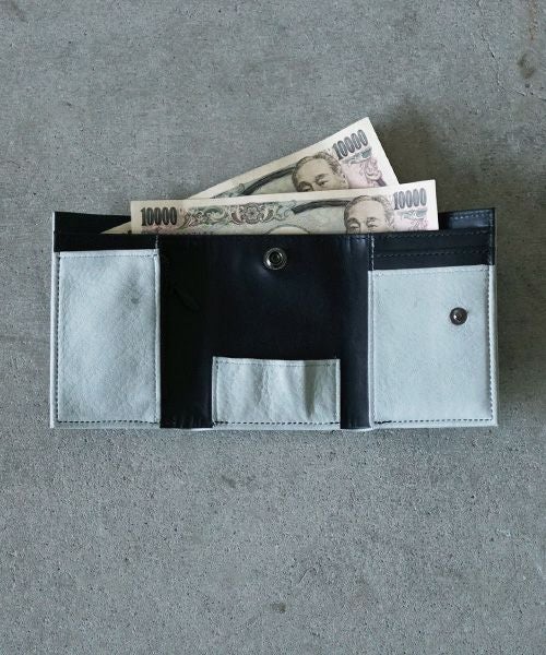 VU PRODUCT<br>ヴウプロダクト vu-product-B12[GREEN GRAY] deer leather mini wallet　鹿革ミニ財布