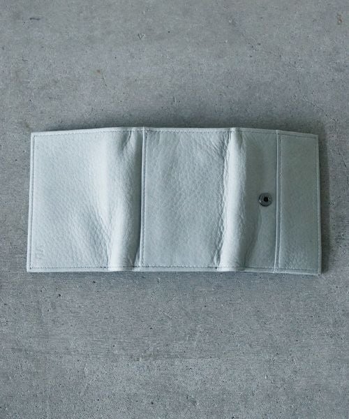VU PRODUCT<br>ヴウプロダクト vu-product-B12[GREEN GRAY] deer leather mini wallet　鹿革ミニ財布