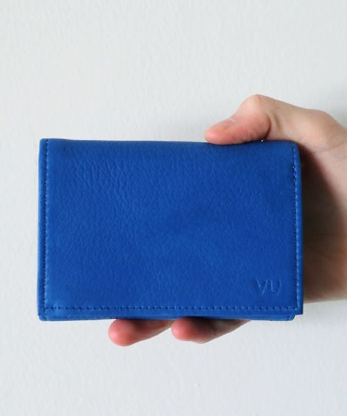 VUm PRODUCT B12 mini wallet deer leather / blue