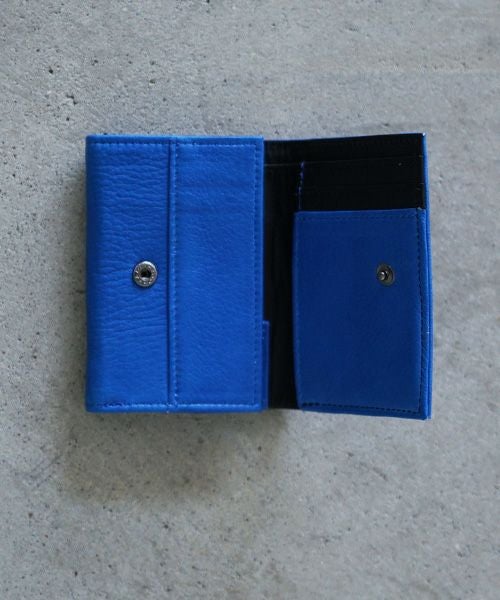 VU PRODUCT ヴウプロダクト vu-product-B12[BLUE] deer leather mini wallet 鹿革ミニ財布