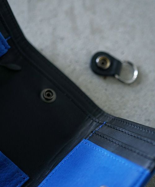 VU PRODUCT ヴウプロダクト vu-product-B12[BLUE] deer leather mini wallet 鹿革ミニ財布