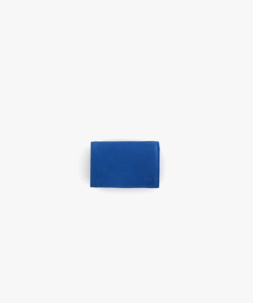 VUm PRODUCT B12 mini wallet deer leather / blue