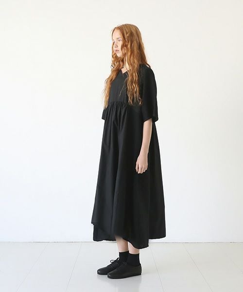 Mochi.モチ.Jacquard dress [black]